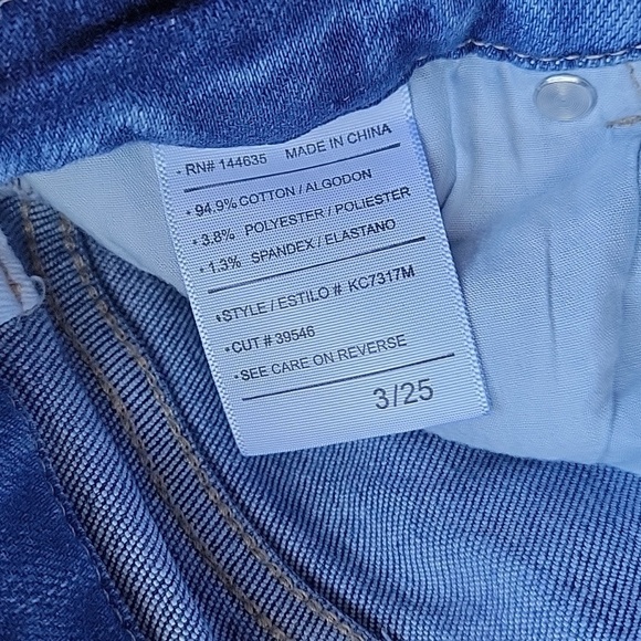 Kancan Size 3/25 Medium Wash Skinny Jeans - Picture 7 of 7
